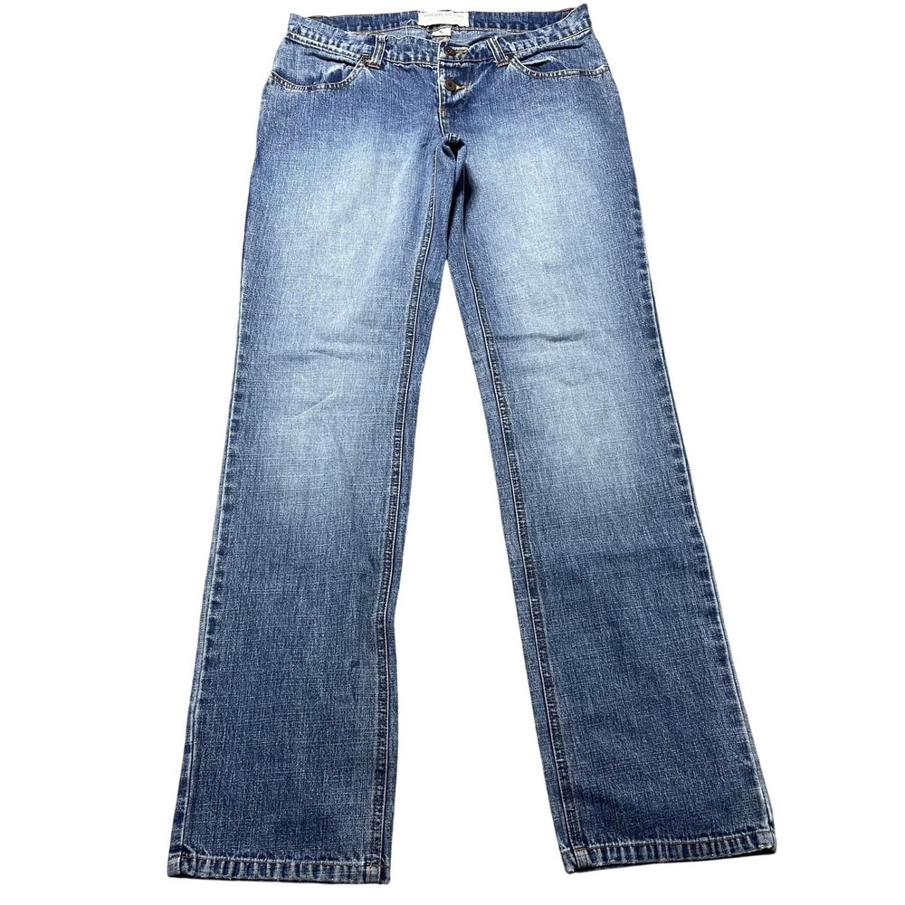 American Rag Jeans Womens 5 Blue Medium Wash Low Rise Straight Denim 31x31